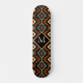 Native American Pattern Indian Culture Boho Style Skateboard (Vorne)