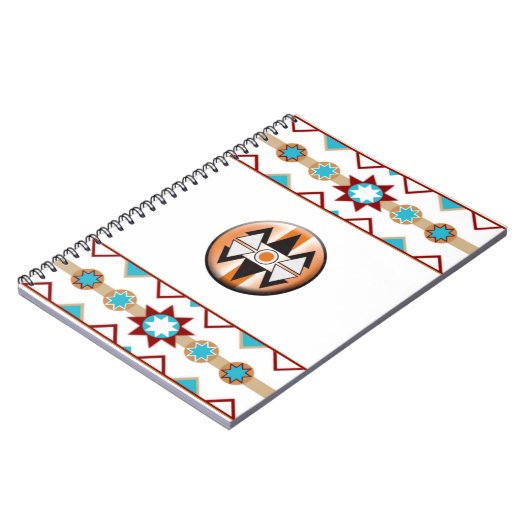 Native American Pattern Notebook Notizblock (Linke Seite)