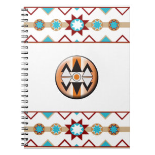 Native American Pattern Notebook Notizblock
