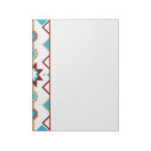 Native American Pattern Notepad Notizblock (Rotiert)