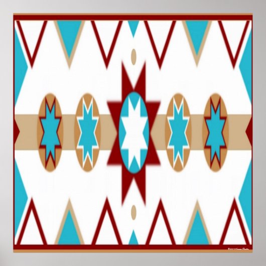 Native American Pattern Poster (Vorne)