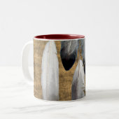 Native American Peace Feathers Designer Tasse (Vorderseite Links)