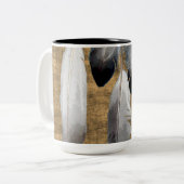 Native American Peace Feathers Designer Tasse (Vorderseite Links)