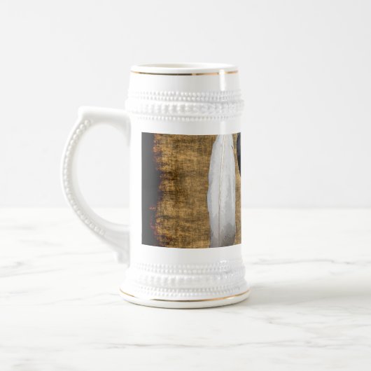 Native American Peace Feathers Designer Tasse (Links)