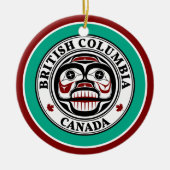 Native American Red Black Art Weull Keramik Ornament (Vorne)