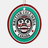 Native American Red Black Art Weull Keramik Ornament (Links)