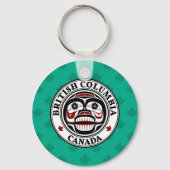 Native American Red Black Art Weull Schlüsselanhänger (Vorderseite)