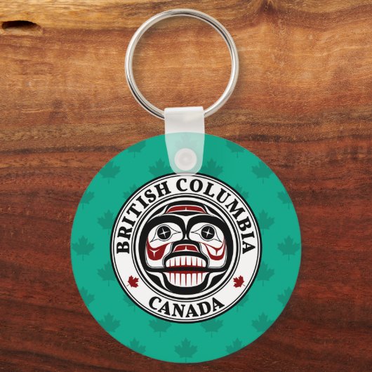 Native American Red Black Art Weull Schlüsselanhänger (Vorderseite)