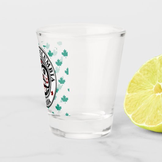 Native American Red Black Art Weull Schnapsglas (Rechts)