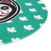 Native American Red Black Art Weull Schneidebrett (Ecke)