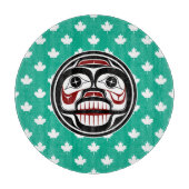 Native American Red Black Art Weull Schneidebrett (Vorderseite)