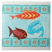 Native American River Folk BATHROOM DECOR SHOWER Fliese (Vorderseite)