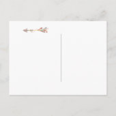 Native American Save the Date Ankündigungspostkarte (Rückseite)