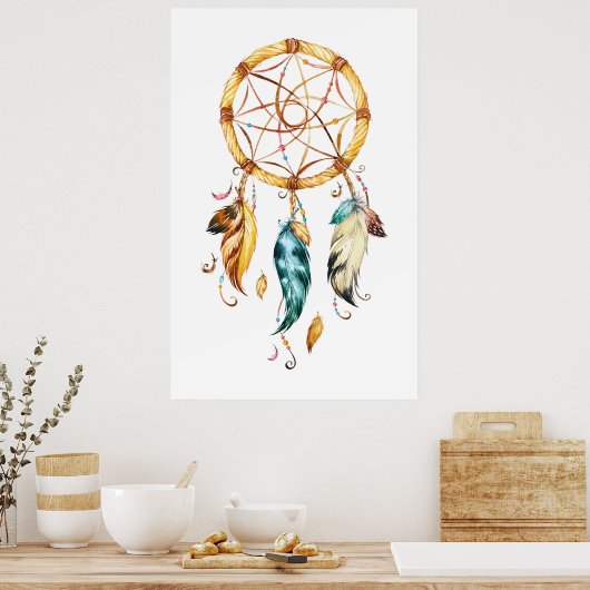 Native American Series Dreamcatcher 1 Poster (Küche)