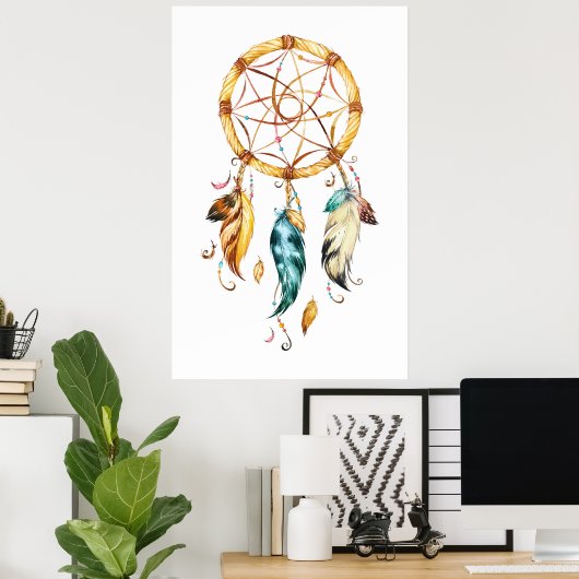 Native American Series Dreamcatcher 1 Poster (Heimbüro)