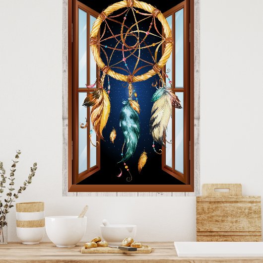 Native American Series Dreamcatcher 4 Poster (Küche)