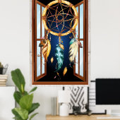 Native American Series Dreamcatcher 4 Poster (Heimbüro)