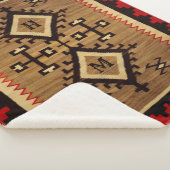 Native American Sherpa Blanket mit Ihren Initialen Sherpadecke (3/4)