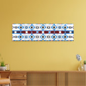 Native American Sioux Stretched Canvas Print Leinwanddruck (Insitu (Wohnzimmer))