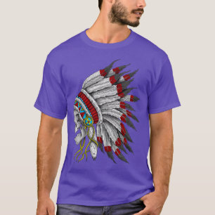 Native American skull design T-Shirt