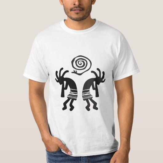Native American Snake Kokopelli T - Shirt (Vorderseite)