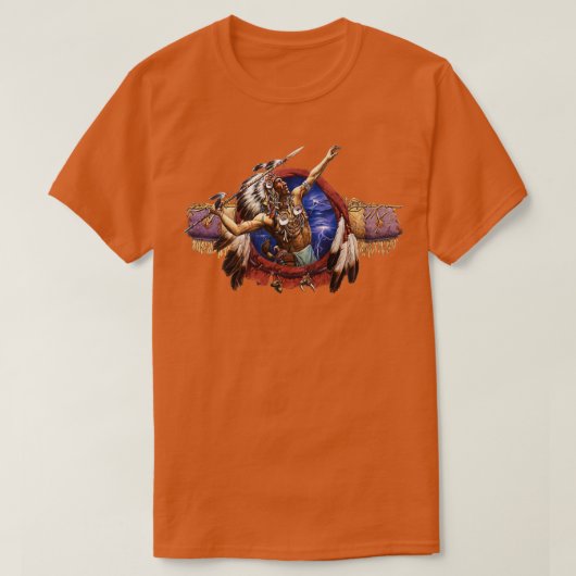 Native American Spear  T-Shirt (Design vorne)