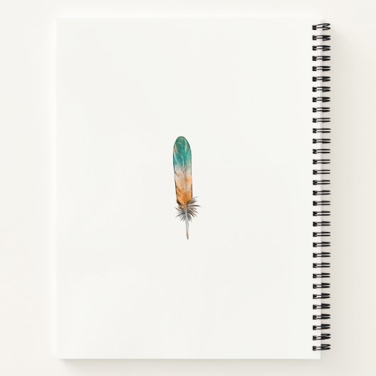 Native American Spiral Notebook Notizblock (Rückseite)