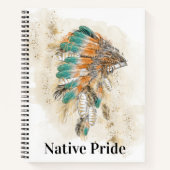 Native American Spiral Notebook Notizblock (Vorderseite)