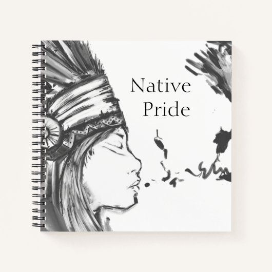 Native American Spiral Sketchbook Notizblock (Vorderseite)