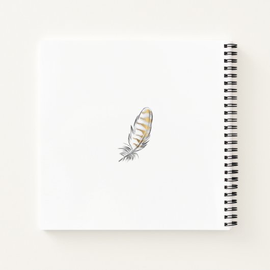 Native American Spiral Sketchbook Notizblock (Rückseite)