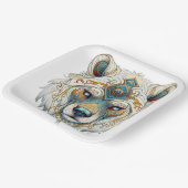 Native American Spiritual Wolf Paper Plate Pappteller (Gewinkelt)
