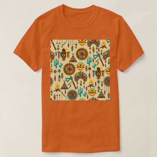 Native American Style Boho Pow wow T-Shirt (Design vorne)