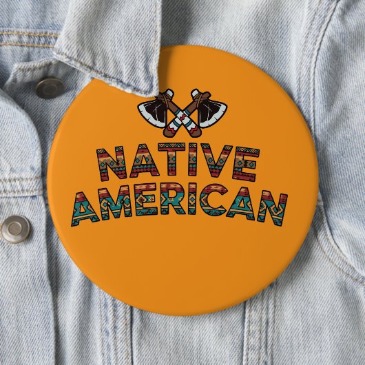 Native American Text Pattern Button (Beispiel)