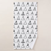 Native American Tipi Zents CUSTOM BG FARBE Badehandtuch (Badehandtuch)