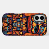 Native American Totem Design Case-Mate iPhone Hülle (Rückseite (Horizontal))