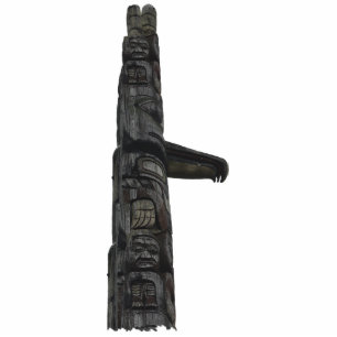 Native American Totem Pole 3 Skulpturenmagnet Fotoskulptur Magnet
