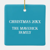 Native American Tribal Inspired Pattern Keramikornament (Rückseite)