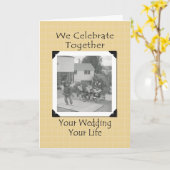 Native American Wedding Gratulation Karte (Gelbe Blume)