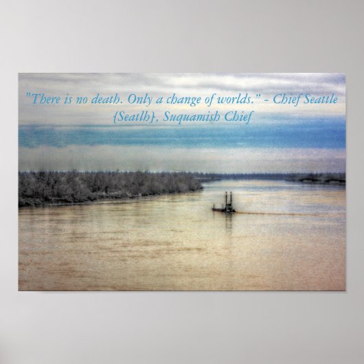 Native American Zitate Chief Seattle Poster (Vorne)