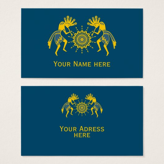 Native Americans Culture - Sun Dancing Kokopelli 6 (Vorne & Hinten)