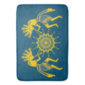 Native Americans Culture - Sun Dancing Kokopelli 6 Badematte (Vorderseite Vertikal)