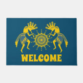 Native Americans Culture - Sun Dancing Kokopelli 6 Fußmatte (Vorderseite)