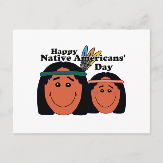 Native Americans' Day Postkarte (Vorderseite)