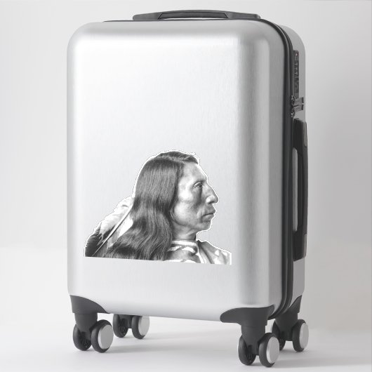 NATIVE AMERIKANER DIE CUT AUTO DECAL STICKER (Koffer)