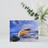 NATIVE AMERIKANER / WOLF SPIRIT ART POSTKARTE (Stehend Vorderseite)