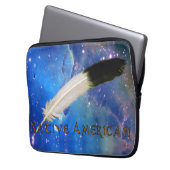 NATIVE AMERIKANISCHE Feather Outer-Space-Laptop-Si Laptopschutzhülle (Vorderseite Links)