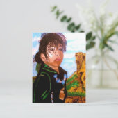 NATIVE AMERIKANISCHE KINDER Postkarte (Stehend Vorderseite)
