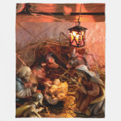 NATIVE AMERIKANISCHE KRIEGERIN FLEECEDECKE (Vorderseite)