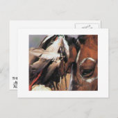 NATIVE AMERIKANISCHE POSTKARTE (Vorne/Hinten)