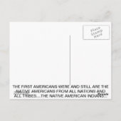 NATIVE AMERIKANISCHE POSTKARTE (Rückseite)